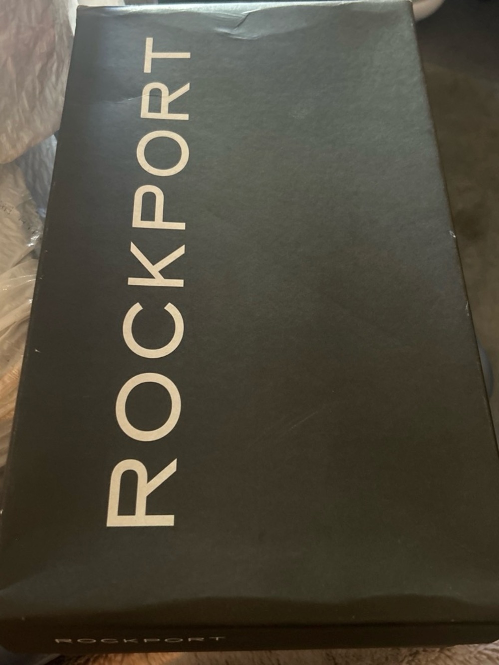 Rockport Black and White Branded Shoe Box